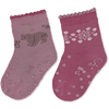 Sterntaler ABS batolecí ponožky Twin Pack Bear Purple 