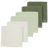 MEYCO Panni per ruttini da 6 pezzi Off white /Soft Green / Forest Green 