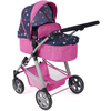 BAYER CHIC 2000 Poppenwagen NELE Butterfly navy-pink