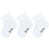Sterntaler Lot de 3 chaussettes bébé unies blanches 