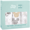 aden + anais™ puckservetter Mickey Mouse + Minnie Mouse 3-pack