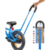 PROMETHEUS BICYCLES® Schiebestange für Kinderfahrrad, blau