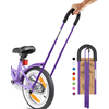 PROMETHEUS BICYCLES® Schiebestange für Kinderfahrrad, violett