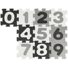 bieco Alfombra infantil puzzle números negro blanco 10 piezas