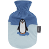 fashy ® Varmtvandsflaske 0,8L med låg, pingvinblå