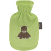 fashy ® Bottiglia d'acqua calda 0,8L con coperchio, verde bufalo d'acqua