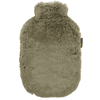 fashy ® Varmtvannsflaske med fleecetrekk 2,0L, olivengrønn
