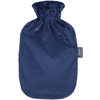 fashy® Bouillotte enfant housse duvet bleu marine 2 l