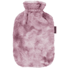 fashy ® Bottiglia dell'acqua calda con soffice copertura in peluche 2,0L, apricot 