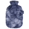 fashy® Wärmflasche mit flauschigem Plüschbezug 2,0L, violett