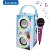 LEXIBOOK Altavoz portátil Bluetooth® Disney Ice Queen con micrófono y asombrosos efectos de luz