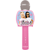 LEXIBOOK Micrófono Karaoke Bluetooth Barbie con altavoz y soporte Smartphone 