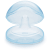 NUK Mascherine per il seno in silicone in confezione da 2 pezzi taglia S con scatola protettiva