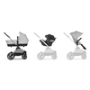 cybex GOLD 3 in 1 Resesystem Kombivagn Eos Lux inklusive babyskydd Aton B2 Silver Lava Grey 