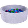 knorr toys® Kuličkový bazén soft - "Grey" 300 koulí soft color 