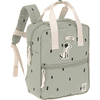 LÄSSIG Mini Square Backpack Happy Print s light olive 