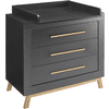 Schardt Commode à langer Miami Black Nature bois