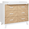 Schardt Commode à langer Fishbone Vicenza Oak bois blanc