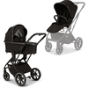 MOON black black PIU kinderwagen / mat