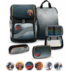 Belmil Schulranzen Premium Smarty Plus Set 5-teilig Black Grey