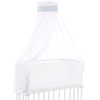 babybay® capota piqué con lazo adaptable a todos los modelos azul celeste estrellas blanco