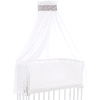 babybay® dosel piqué con lazo apto para todos los modelos taupe stars blanco