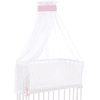 babybay® capota piqué con lazo apta para todos los modelos berry stars blanco