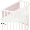 babybay Cotton Gitterbeskytter Økologisk Royal for låsbart gitter alle modeller rosé glitter prikker gull