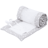 babybay® nest mesh piqué adatto al modello Boxspring XXL grigio perla stelle bianco