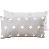 roba Coussin enfant décoratif Little Stars gris blanc 30x60 cm