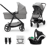 Kinderkraft Passeggino Newly 3 in 1 Mink Pro Moonlight Grey