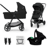 Kinderkraft Carro de bebé Newly 3 en 1 Mink Pro Classic Black 