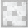 emma & noah Krabbeldecke | Patchwork Essential Grau 140x140 cm