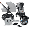 Kinderkraft Lastenvaunut B Tour 3 in 1 Mink Pro Light Grey