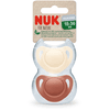 NUK Dudlík pro Nature silikonový18-36 měsíců červený / krémový 2-pack