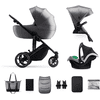 Kinderkraft Carrito de bebé Prime 2 3en1 Mink Pro Shadow Grey