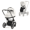 cybex PLATINUM Kombikinderwagen New Priam Chrome Brown Off White