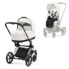 cybex PLATINUM Kombikinderwagen New Priam Chrome Black Off White