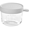 BEABA  ® Portionsbehållare i glas 150 ml ljusgrå
