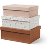 Kids Concept ® Cajas de almacenaje 3 uds, rosa