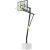 EXIT Galaxy Basket pallokori lattialle asennettavaksi dunk-renkaalla - vihreä/musta