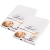 Träumeland Coperta per materasso da box in jersey bianco 100 x 100 cm confezione da 2 pezzi