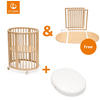 STOKKE® Sleepi™ Mini V3 natur mit Matratze und Gratis Kinderbett Umbausatz V3