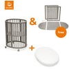 STOKKE® Sleepi™ Mini V3 Hazy Grey inkl. Matratze + gratis Kinderbett Umbausatz V3