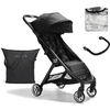 baby jogger Silla de paseo City Tour 2 Pitch Black con barra de seguridad y protector