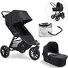 baby jogger City Elite 2 Opulent barnevogn Black inkludert bæresele, sikkerhetsbøyle og værbeskyttelse