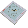 Zestaw upominkowy WÖRNER SÜDFRTTIER niedźwiedź polarny miętowy ręcznik kąpielowy z kapturem + rękawica myjąca