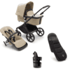 bugaboo Barnevogn Fox Cub Complete Black /Desert Beige