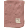 Kaiser Manta de bebé KNOTS bio cotton rosa/nudos crema
