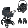 MAXI COSI Kombikinderwagen Lila XP Plus 3 in 1 Set Essential Graphite mit Babyschale Pebble 360 Essential Black